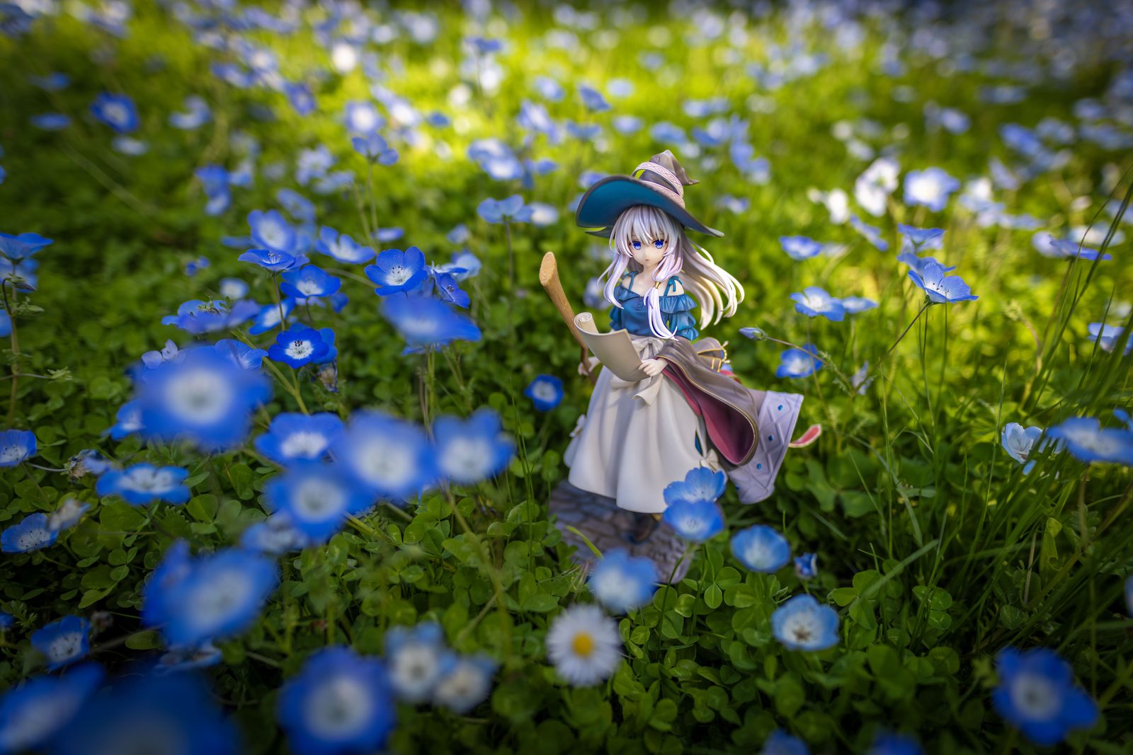 Figure with warm spotlight