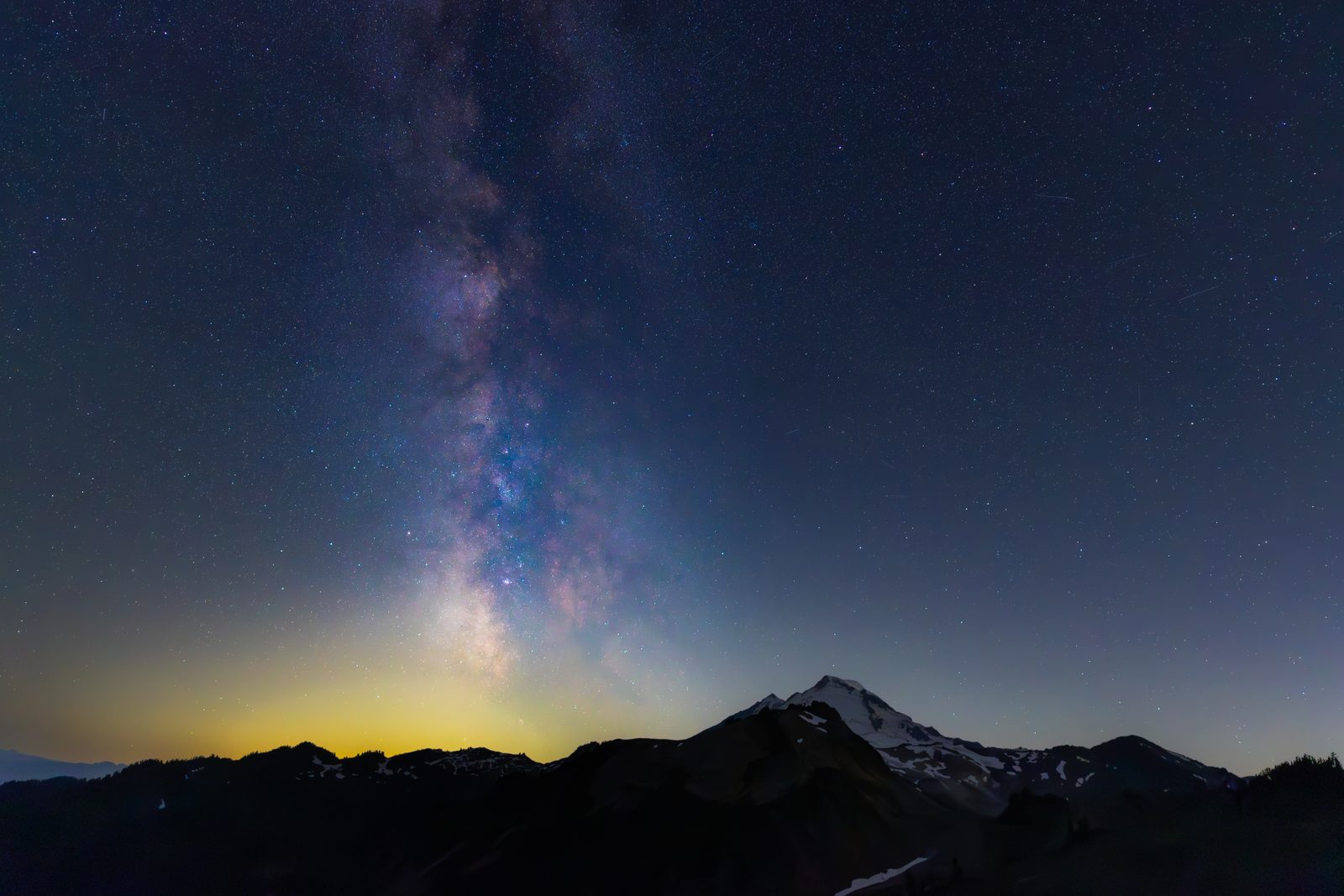 Milky Way over Mount Baker